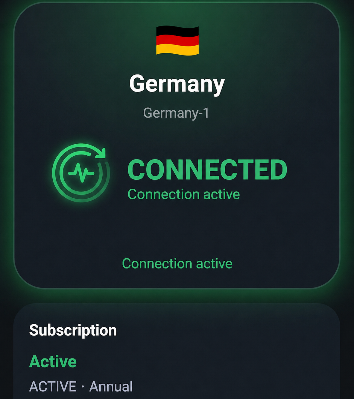 JetTun connected to Germany